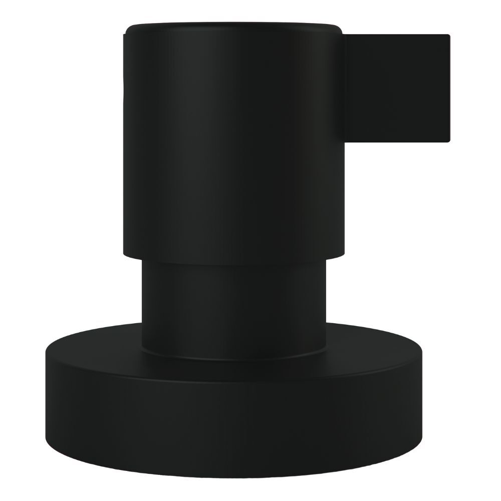 Acabamento Registro Base Docol 1/2" e 3/4" e 1" (Pequeno)  Preto Fosco Color Ice Perflex